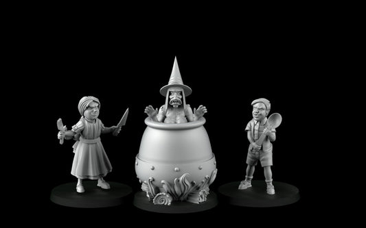 Hansel and Gretel (32mm) - Angry Princesses