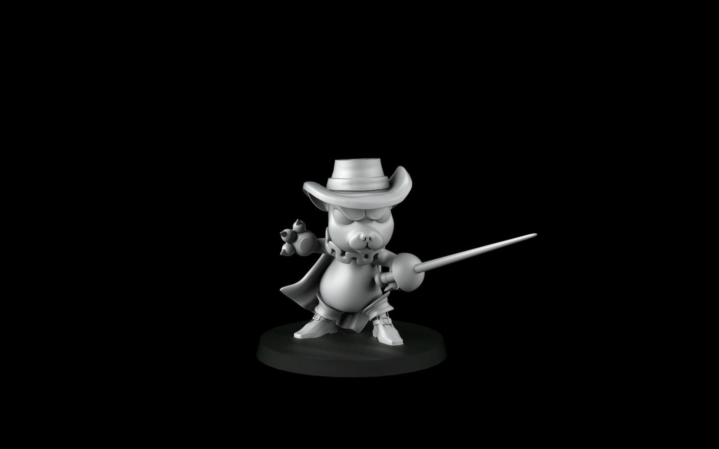 Puss in boots (32mm) - Angry Princesses - ideal for Dungeons and Dragons and other Tabletop RPGs