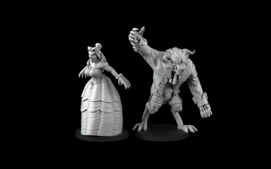 Beauty and the Beast (32mm) - Angry Princesses