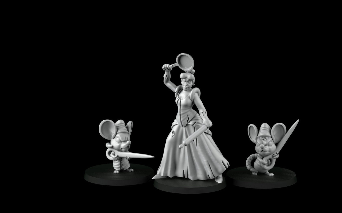 Cinderella (32mm)- Angry Princesses - ideal for Dungeons and Dragons and other Tabletop RPGs