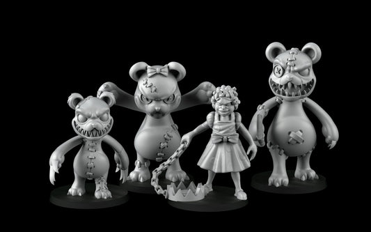 Goldilocks and the three Bears (32mm) - Angry Princesses