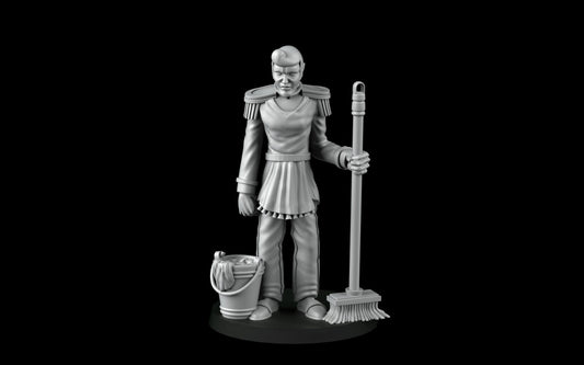 House maid prince (32mm) - Angry Princesses - ideal for Dungeons and Dragons and other Tabletop RPGs