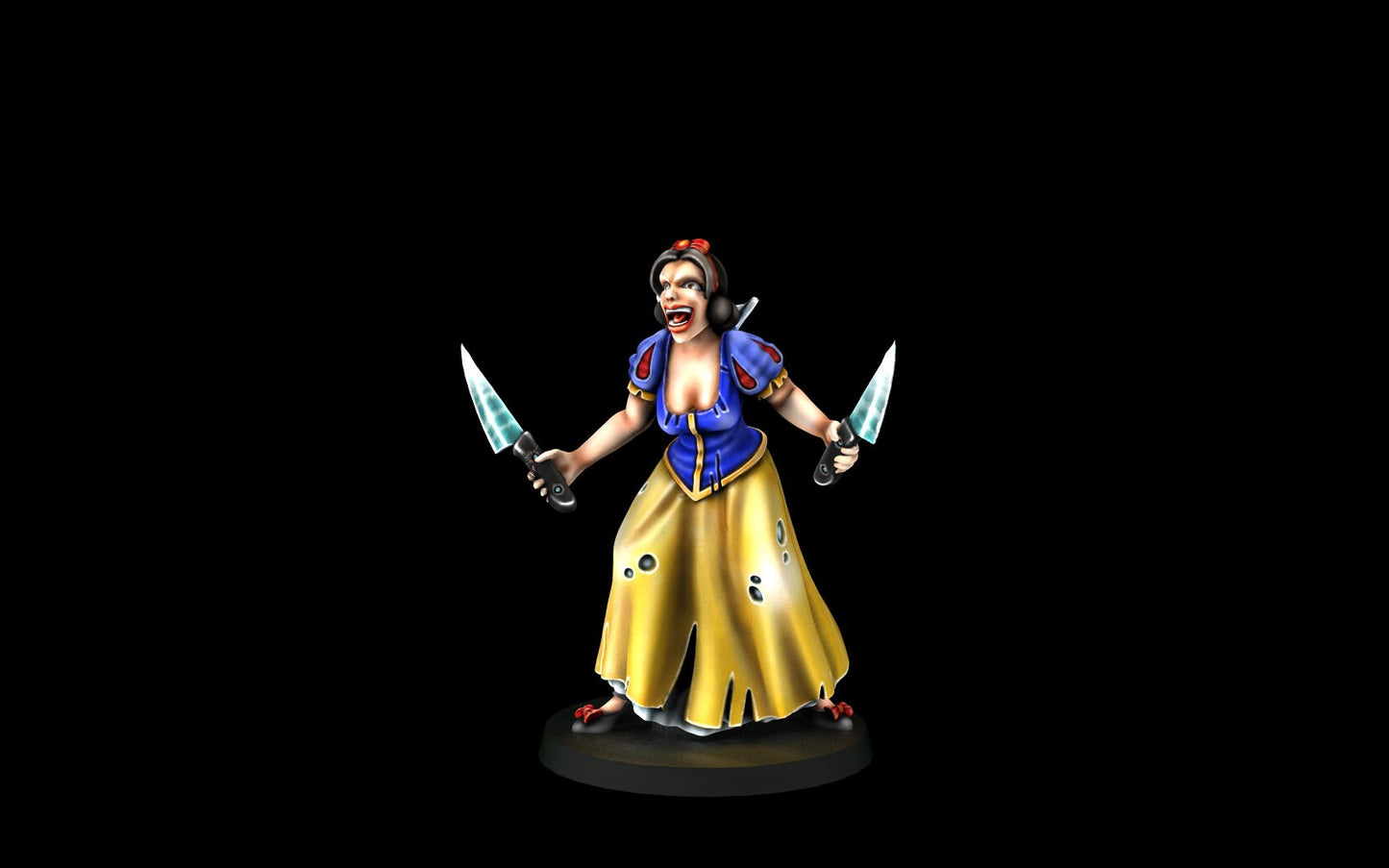 Snow white and the seven Dwarves (32mm) - Angry Princesses - ideal for Dungeons and Dragons and other Tabletop RPGs