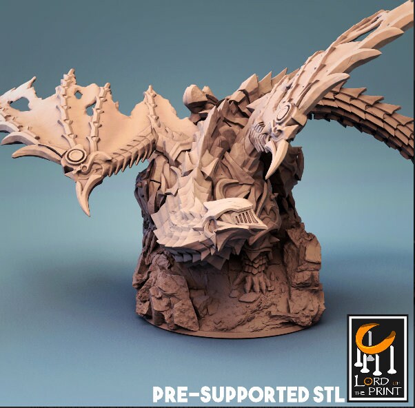 Armored dragon from Lord of the Print/ Ideal for Dungeons and Dragons/ D&D / Wargaming