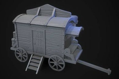 Troupe wagon - ideal for Dungeons and Dragons and other Tabletop RPGs/D&D/Wargaming
