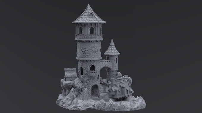 The Ruined Keep Dice Tower