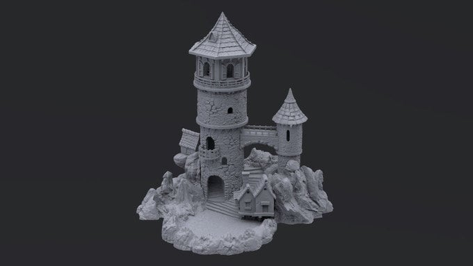 Dice Tower - The Ruined Keep - ideal for Dungeons and Dragons and other Tabletop RPGs/D&D/Wargaming