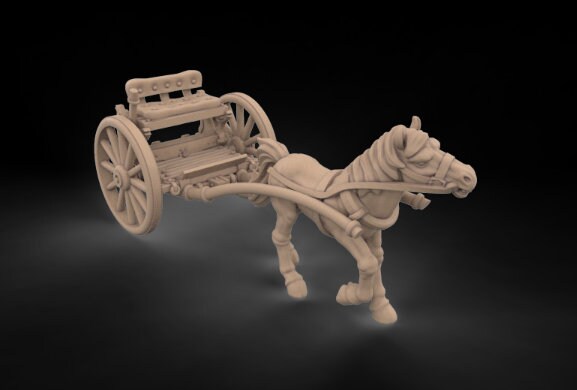 Wagon/ Cart - the frost - ideal for Dungeons and Dragons and other Tabletop RPGs/ D&D/ Wargaming