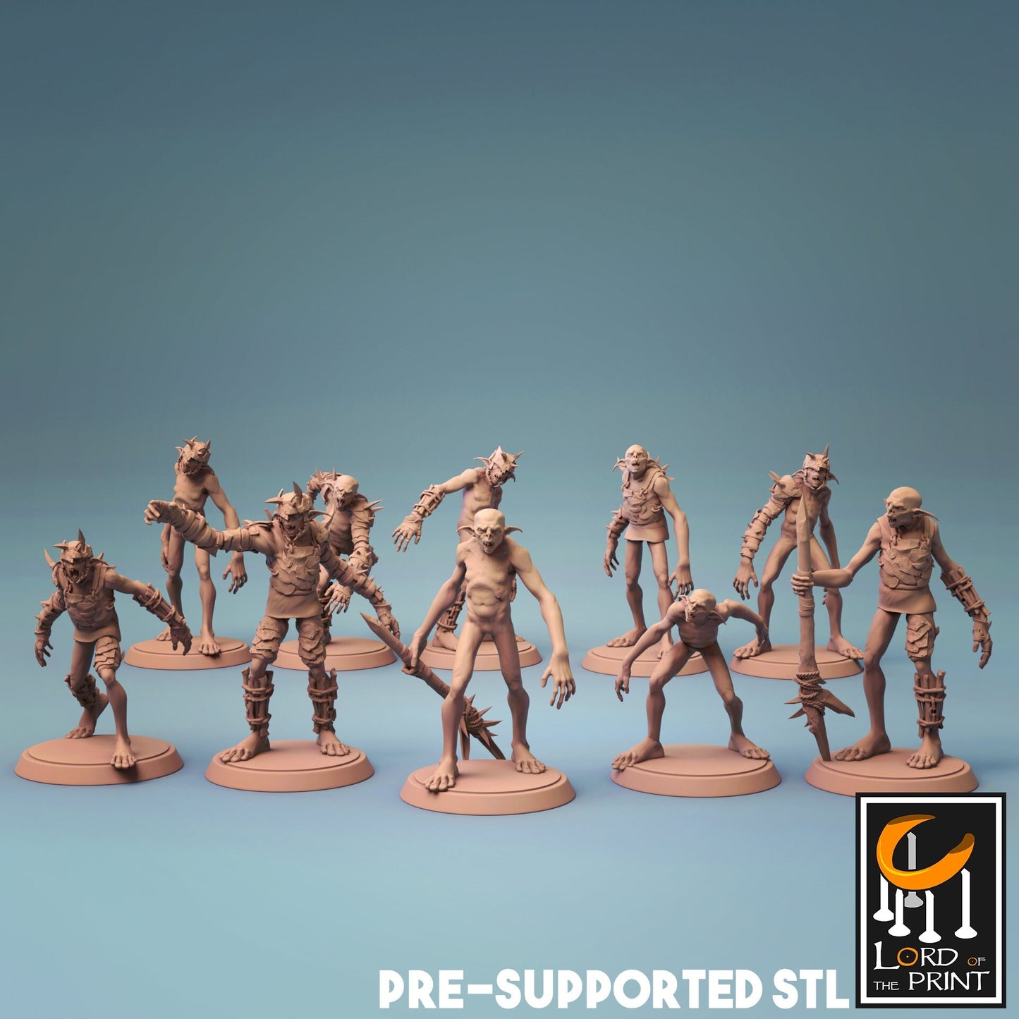 Goblin Army - Lord of the Print - ideal for Dungeons and Dragons and other Tabletop RPGs/Wargaming/D&D