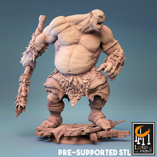 Ogre - Lord of the Print - ideal for Dungeons and Dragons and other Tabletop RPGs/Wargaming/D&D