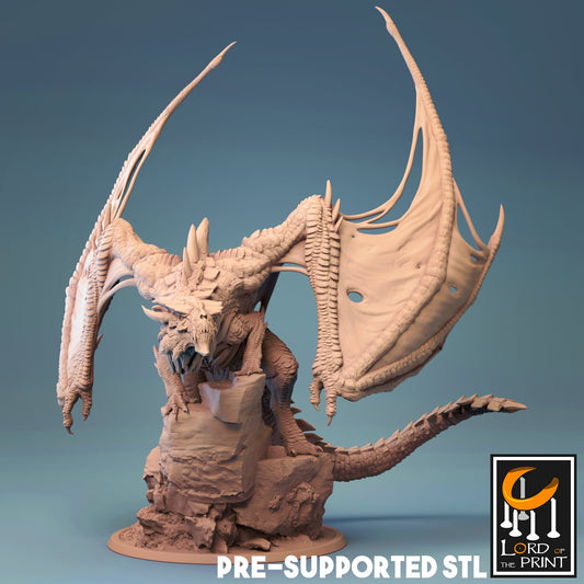 Adult Magma Dragon - Lord of the Print - ideal for Dungeons and Dragons and other Tabletop RPGs/Wargaming/D&D