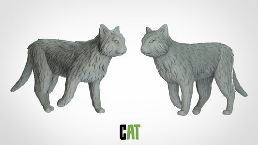 Cat Miniature 28mm 32mm- ideal for Dungeons and Dragons and other Tabletop RPGs/Wargaming/D&D