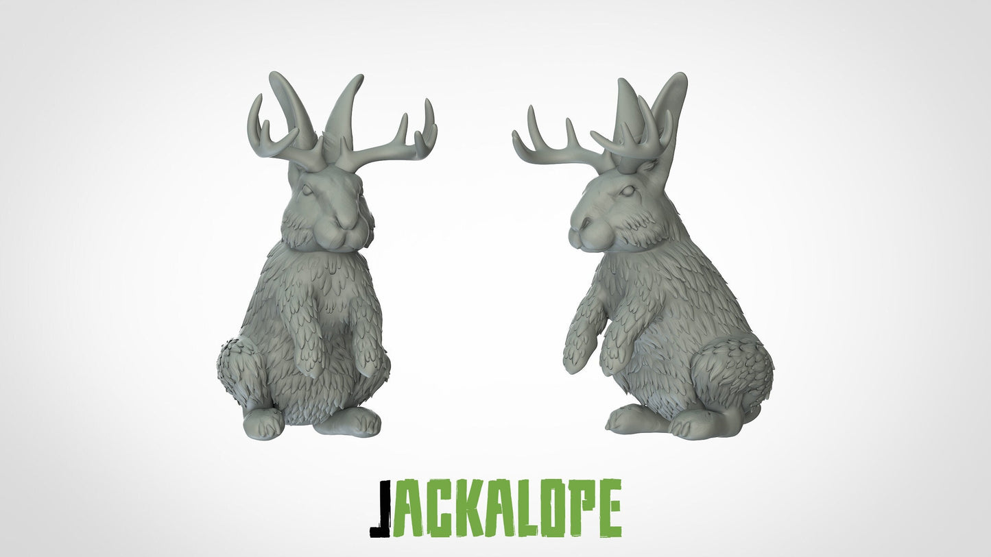 Jackalope Bunny Miniature