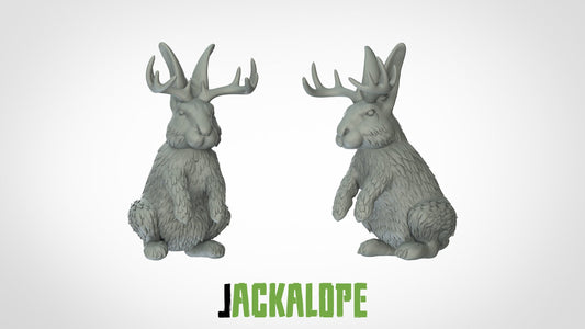 Jackalope Bunny Miniature - ideal for Dungeons and Dragons and other Tabletop RPGs/Wargaming/D&D