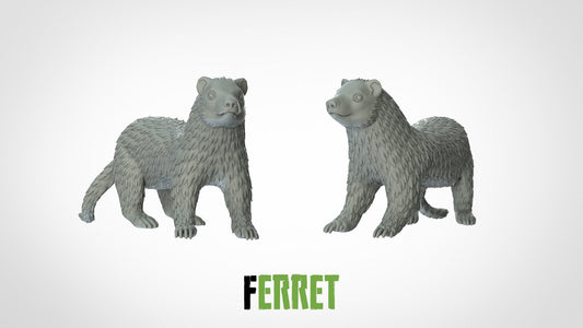 Ferret Miniature - ideal for Dungeons and Dragons and other Tabletop RPGs/Wargaming/D&D