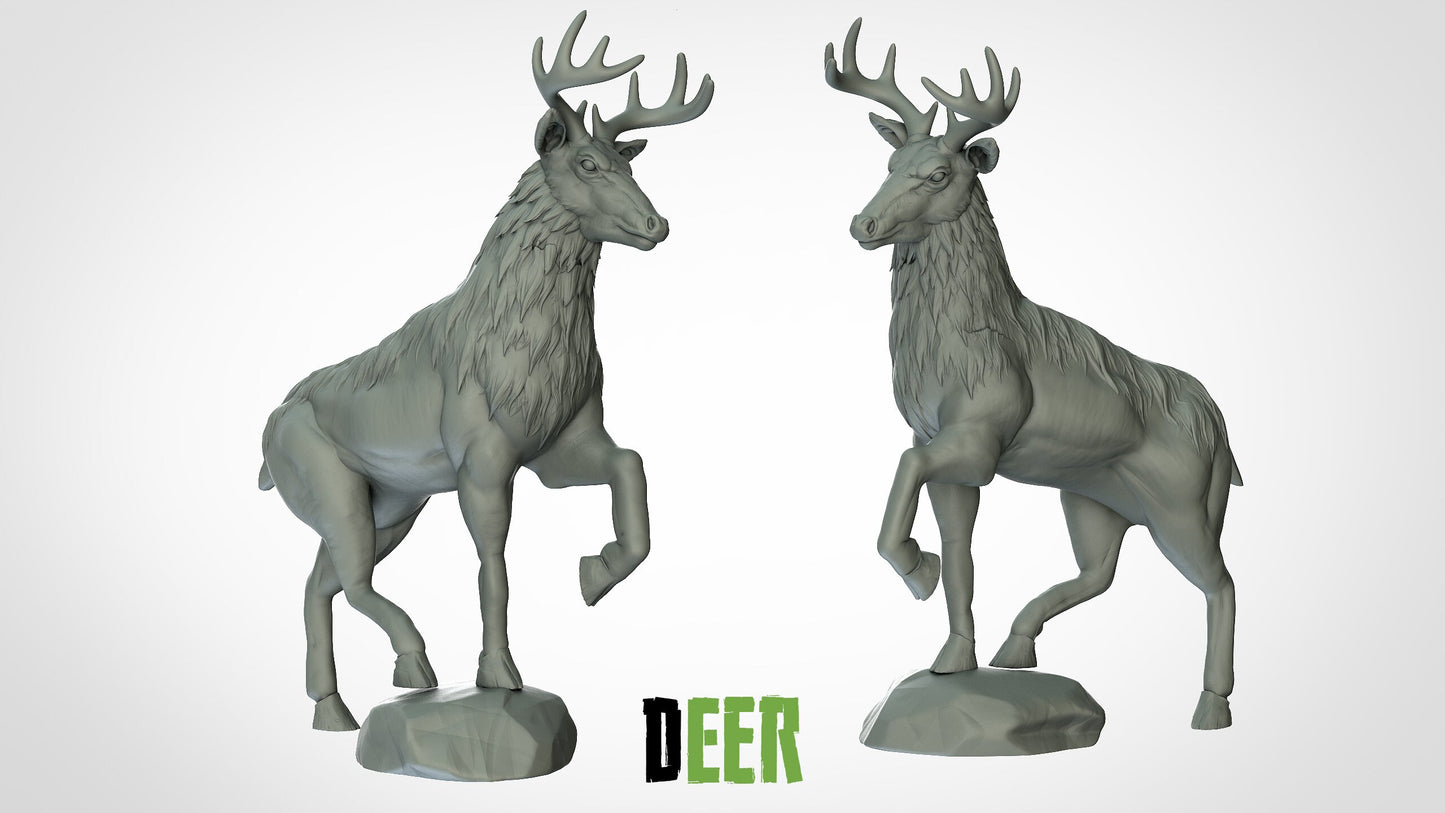 Deer - ideal for Dungeons and Dragons and other Tabletop RPGs/Wargaming/D&D