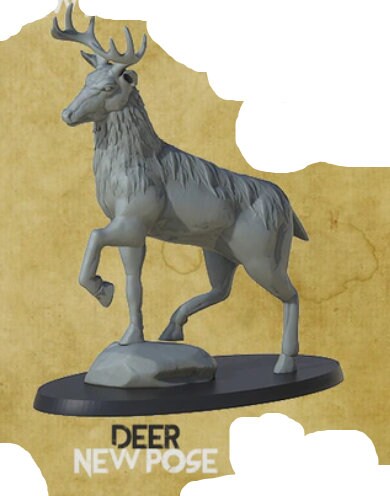 Deer - ideal for Dungeons and Dragons and other Tabletop RPGs/Wargaming/D&D