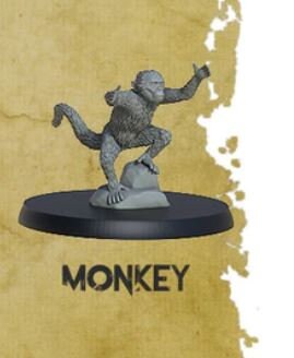 Monkey - ideal for Dungeons and Dragons and other Tabletop RPGs/Wargaming/D&D