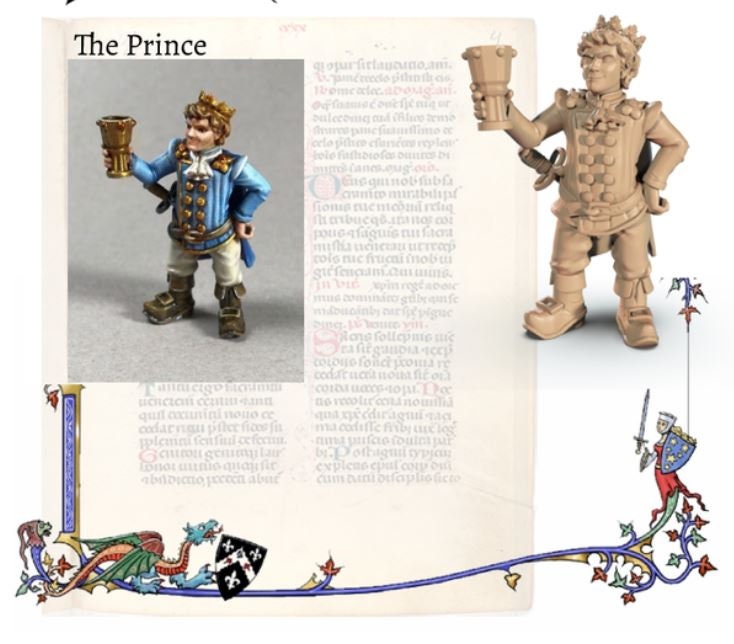 Prince / King - tale of two cities - ideal for Dungeons and Dragons and other Tabletop RPGs/ D&D/ Wargaming