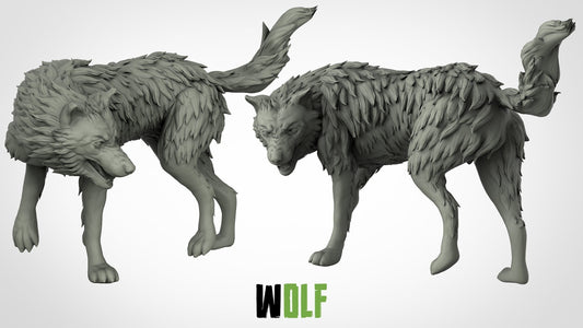 Wolf Miniature - Dire Wolf