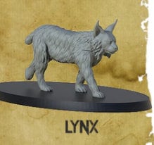 Lynx - ideal for Dungeons and Dragons and other Tabletop RPGs/Wargaming/D&D