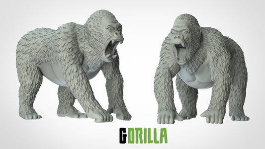 Gorilla Miniature - ideal for Dungeons and Dragons and other Tabletop RPGs/Wargaming/D&D
