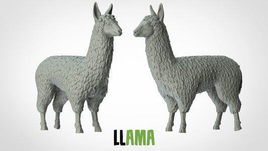 Llama Miniature - ideal for Dungeons and Dragons and other Tabletop RPGs/Wargaming/D&D