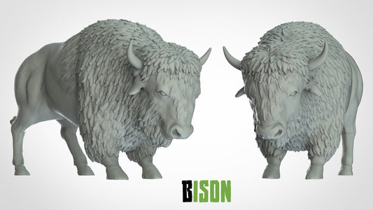 Bison Miniature - ideal for Dungeons and Dragons and other Tabletop RPGs/Wargaming/D&D