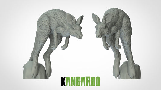Kangaroo Miniature - ideal for Dungeons and Dragons and other Tabletop RPGs/Wargaming/D&D