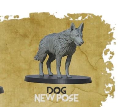 Dog - ideal for Dungeons and Dragons and other Tabletop RPGs/Wargaming/D&D