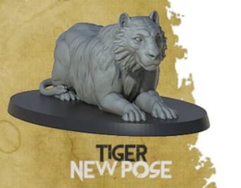 Tiger - ideal for Dungeons and Dragons and other Tabletop RPGs/Wargaming/D&D