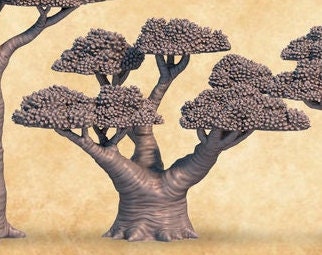 Baobab Tree Terrain Assets- ideal for Dungeons and Dragons and other Tabletop RPGs/ Wargaming