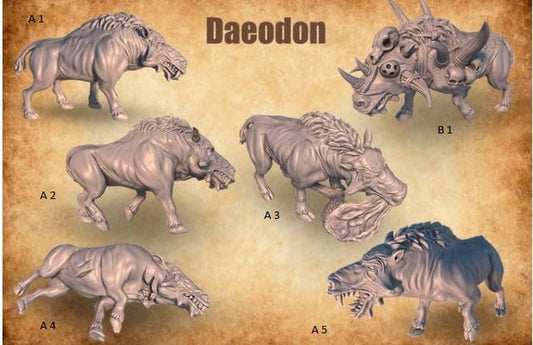 Prehistoric daeodon - ideal for Dungeons and Dragons and other Tabletop RPGs/ Wargaming