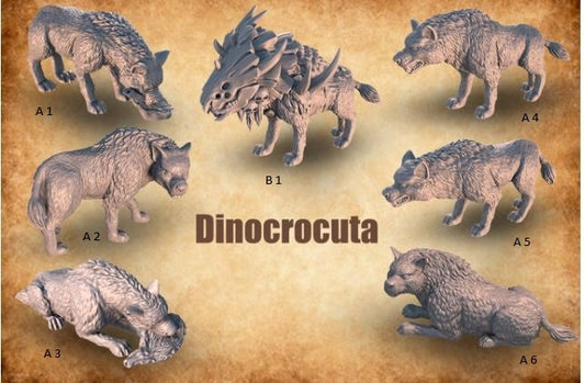 Prehistoric Hyena (Dinocrocuta) - ideal for Dungeons and Dragons and other Tabletop RPGs/ Wargaming