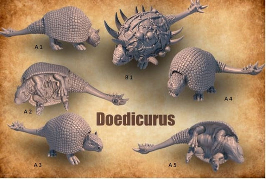 Prehistoric armadillo (Doedicurus)- ideal for Dungeons and Dragons and other Tabletop RPGs/ Wargaming