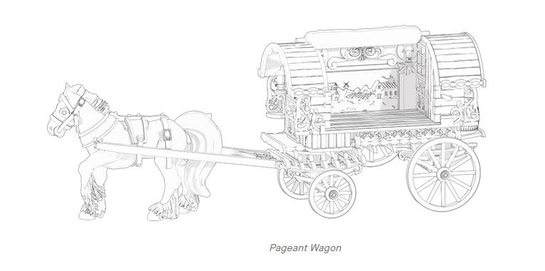 Nomad Stage coach - tale of two cities - ideal for Dungeons and Dragons and other Tabletop RPGs/ D&D/ Wargaming