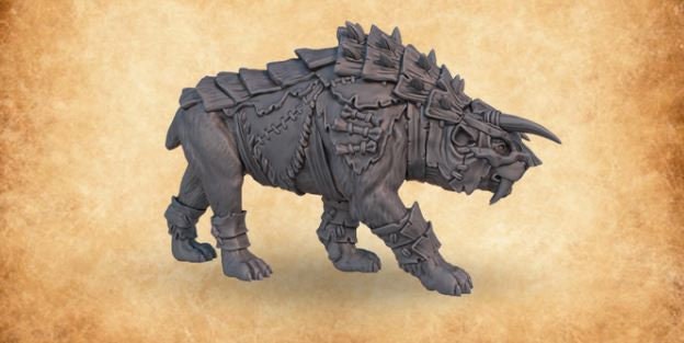 Saber tooth- ideal for Dungeons and Dragons and other Tabletop RPGs/ Wargaming
