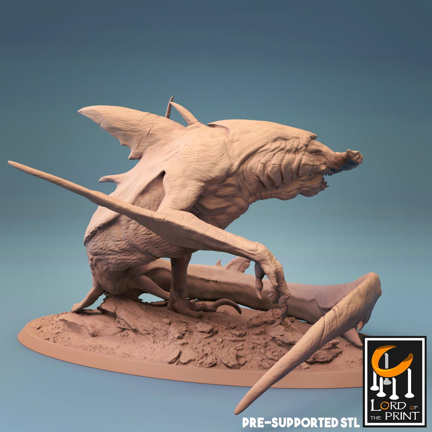 Landcrawlers Two Poses - The Great Tide - Lord of the Print - ideal for Dungeons and Dragons and other Tabletop RPGs/Wargaming/D&D