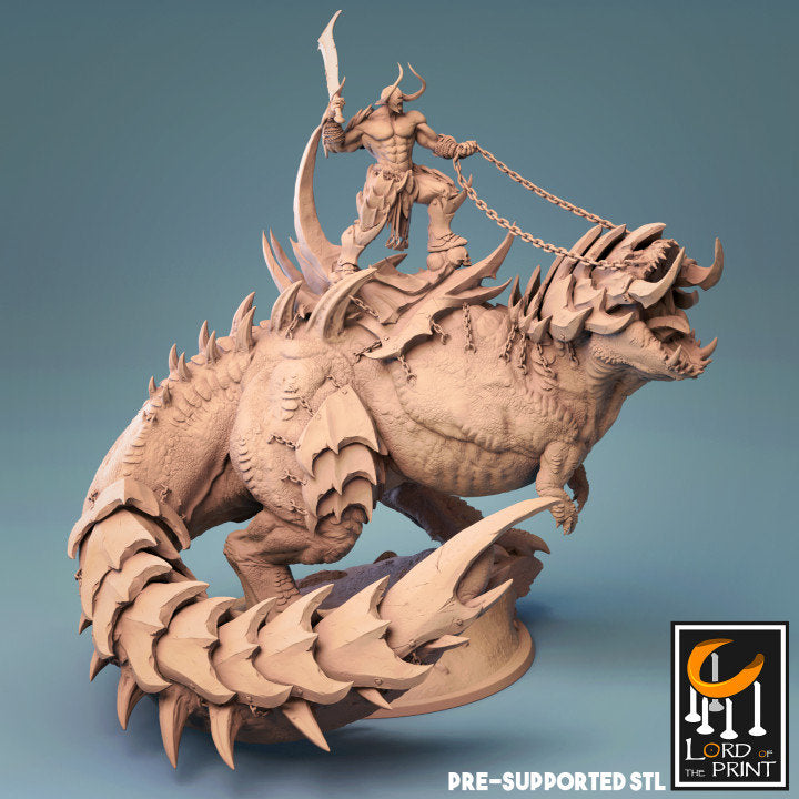 War Creature - The 4 Horsemen Of Apocalypse - Lord of the Print - ideal for Dungeons and Dragons and other Tabletop RPGs/Wargaming/D&D