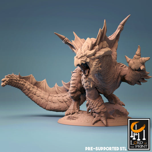 Adult Brown Dragon - Lord of the Print - ideal for Dungeons and Dragons and other Tabletop RPGs/Wargaming/D&D
