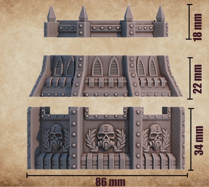 Normal and infected Bunker/walls