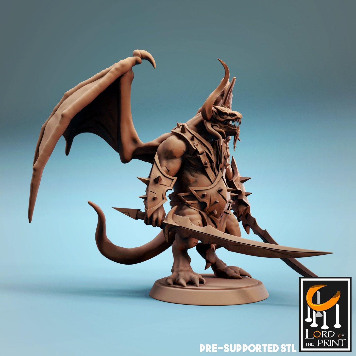 Tarhun Half Dragon from Lord of the Print/ Ideal for Dungeons and Dragons/ D&D / Wargaming