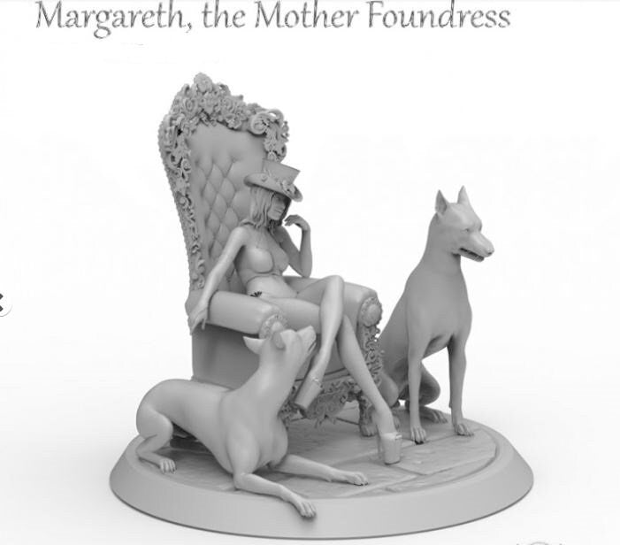 Margareth the Mother foundress - NSFW - ideal for Dungeons and Dragons and other Tabletop RPGs/Wargaming/D&D