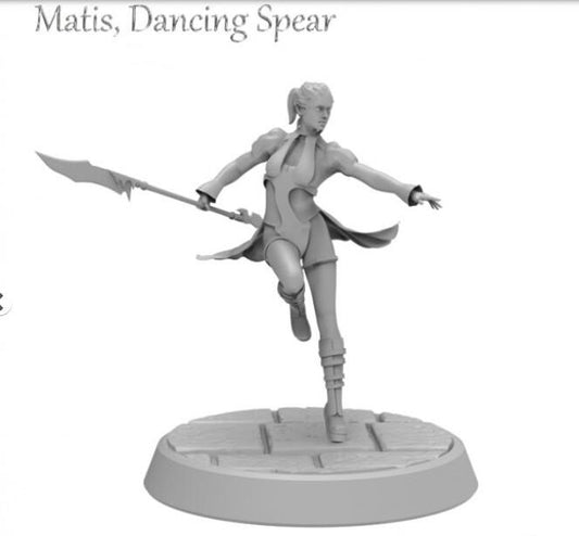 Matis Dancing Spear- NSFW - ideal for Dungeons and Dragons and other Tabletop RPGs/Wargaming/D&D