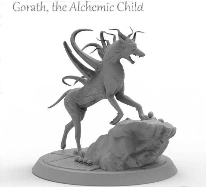 Gorath the Alchemic child - NSFW - ideal for Dungeons and Dragons and other Tabletop RPGs/Wargaming/D&D