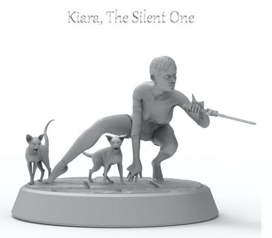Kiara the Silent one - NSFW - ideal for Dungeons and Dragons and other Tabletop RPGs/Wargaming/D&D