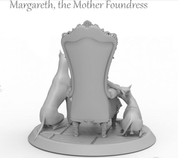 Margareth the Mother foundress - NSFW - ideal for Dungeons and Dragons and other Tabletop RPGs/Wargaming/D&D